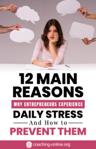 Main Reason Why Entrepreneurs Experience Daily Stress