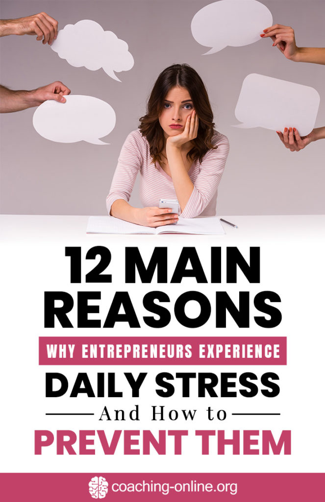 Main Reason Why Entrepreneurs Experience Daily Stress