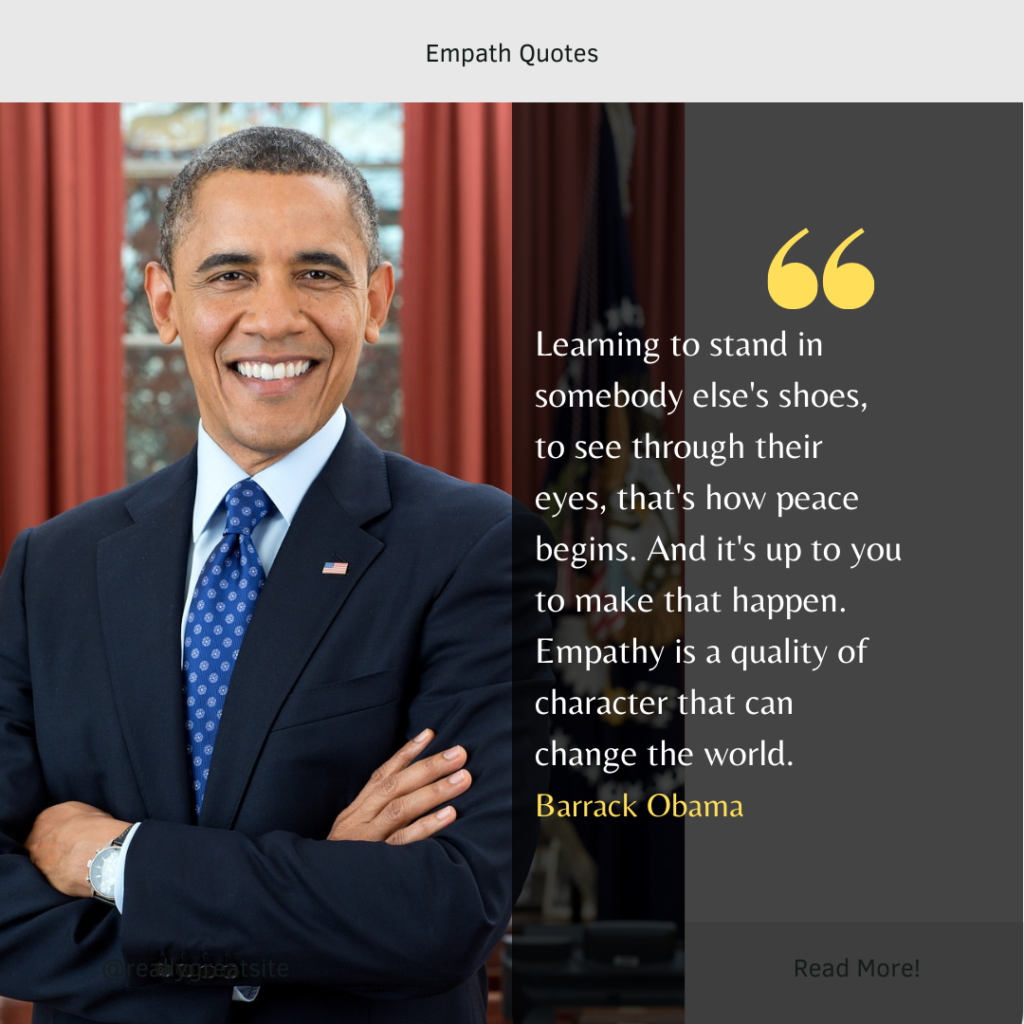 Barrack Obama Empath Quotes