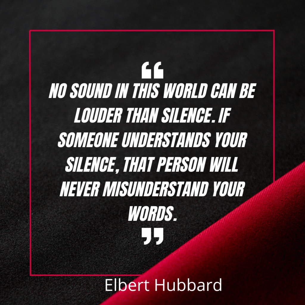 Silence in relationship quotes