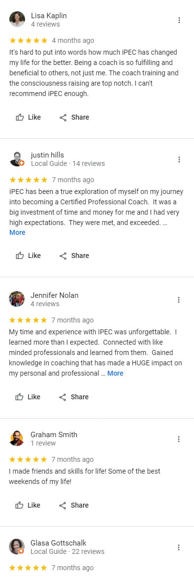 iPEC coaching reviews 2